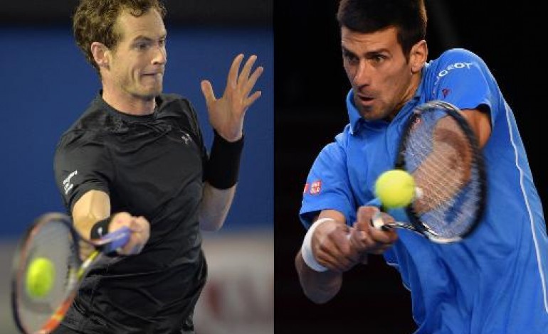 Melbourne (AFP). Open d'Australie: Djokovic-Murray, des retrouvailles entre amis