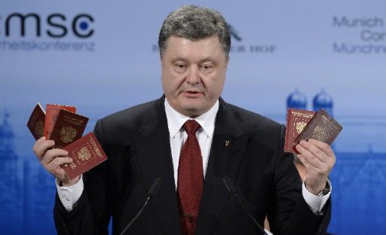 Kiev (AFP). Ukraine: conférence téléphonique à quatre, Poutine sommé d'agir 