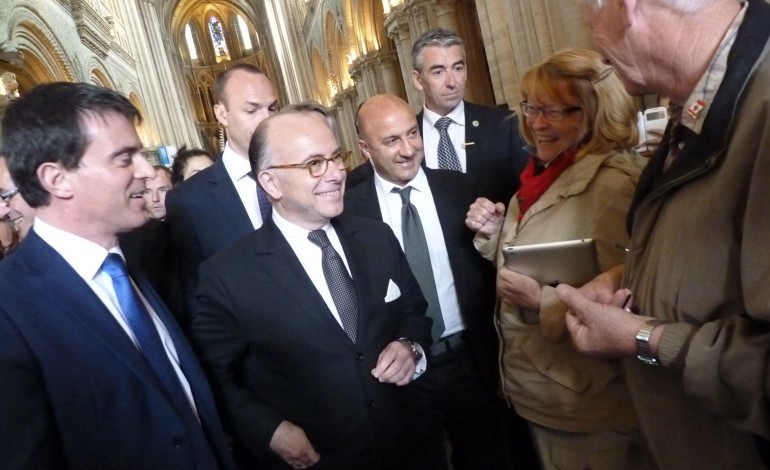 Manuel Valls et deux ministres normands en visite