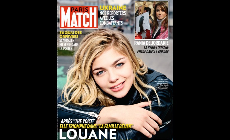 Louane en Une de Paris Match