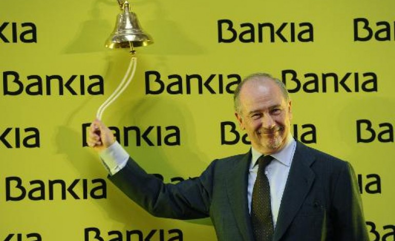 Madrid (AFP). Espagne: la justice réclame 800 M EUR de caution à Bankia et à son ex-patron Rodrigo Rato 