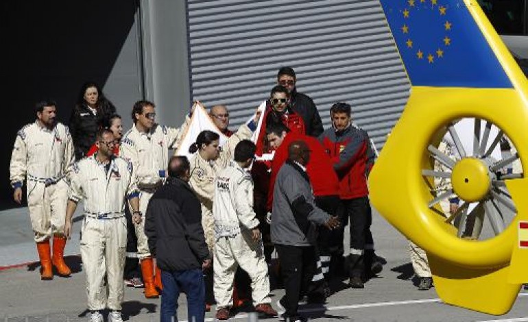 Barcelone (AFP). F1: Alonso accidenté et évacué par hélicoptère mais OK