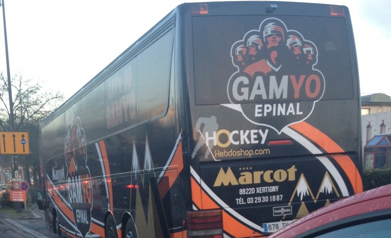 Playoffs de hockey : les joueurs d'Epinal sont arrivés à Rouen !