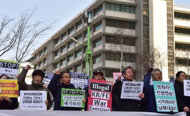 Séoul (AFP). La Corée du Nord promet des frappes impitoyables contre les Etats-Unis et Séoul