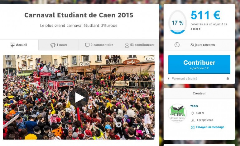 Carnaval étudiant de Caen : un appel aux dons