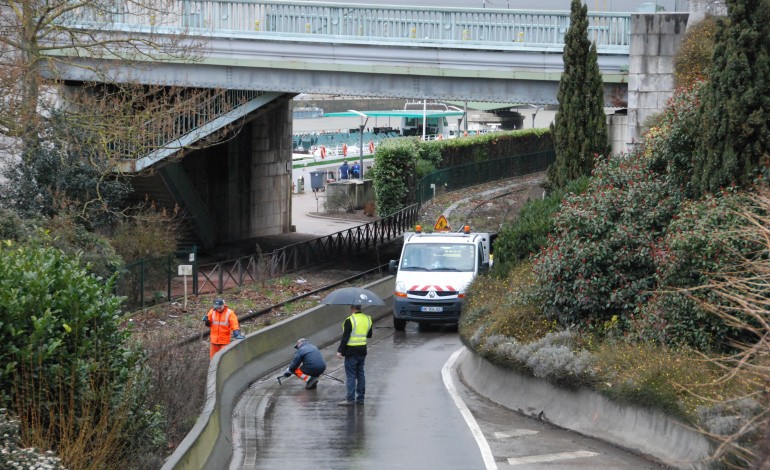 A Rouen, les quais bas rive droite fermés pour des travaux d'entretien