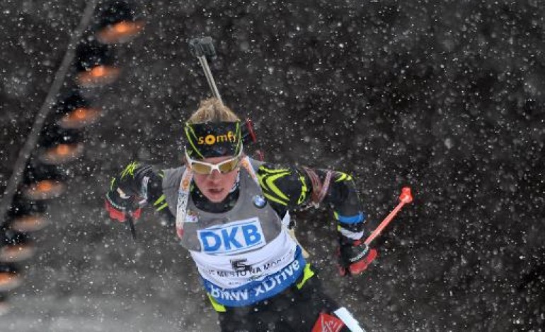 Kontiolahti (Finlande) (AFP). Biathlon: la Française Marie Dorin-Habert championne du monde de sprint