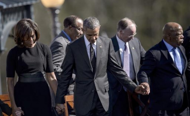 Selma (Etats-Unis) (AFP). Obama à Selma: la longue marche contre la discrimination raciale continue