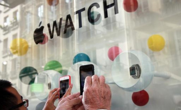 New York (AFP). Jour J pour l'Apple Watch, la montre connectée d'Apple 