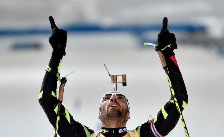 Kontiolahti (Finlande) (AFP). Biathlon: Martin Fourcade champion du monde de l'individuelle