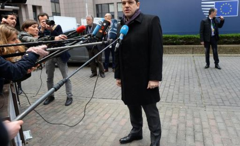 Bruxelles (AFP). UE: Tsipras plaide sa cause au sommet mais pas de solution en vue