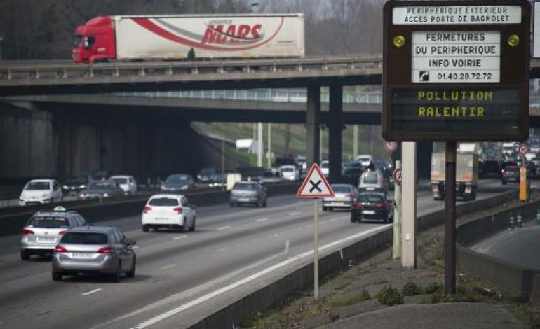 Paris (AFP). Pollution: circulation alternée lundi en Ile-de-France