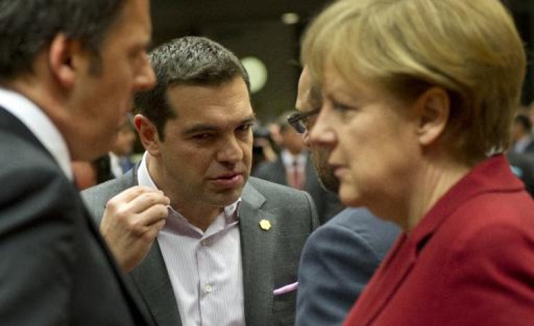 Berlin (AFP). Grèce: Merkel reçoit Tsipras pour désamorcer les tensions 