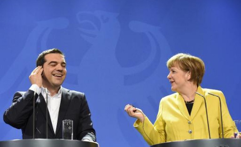 Berlin (AFP). Tsipras et Merkel appellent à dépasser les stéréotypes en Europe