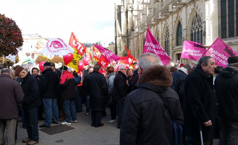 Retraites : près de 150 personnes rassemblées à Caen