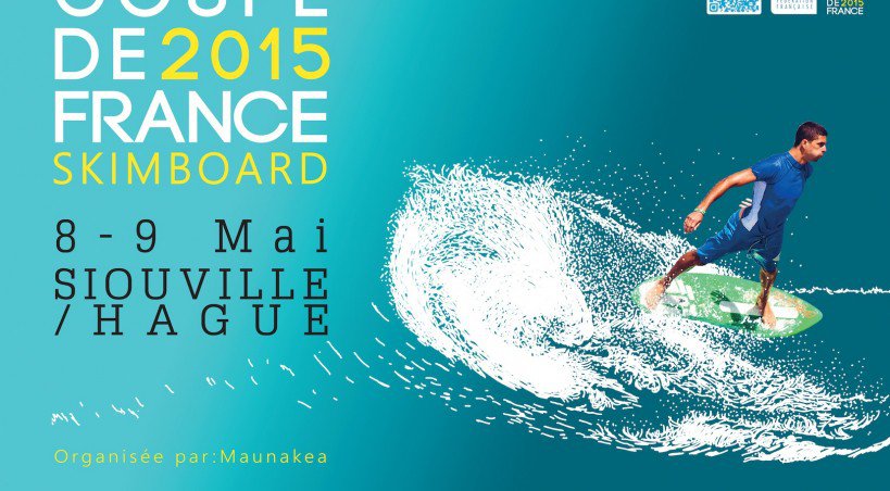 Affiche officielle Coupe de France Skimboard - Maunakéa