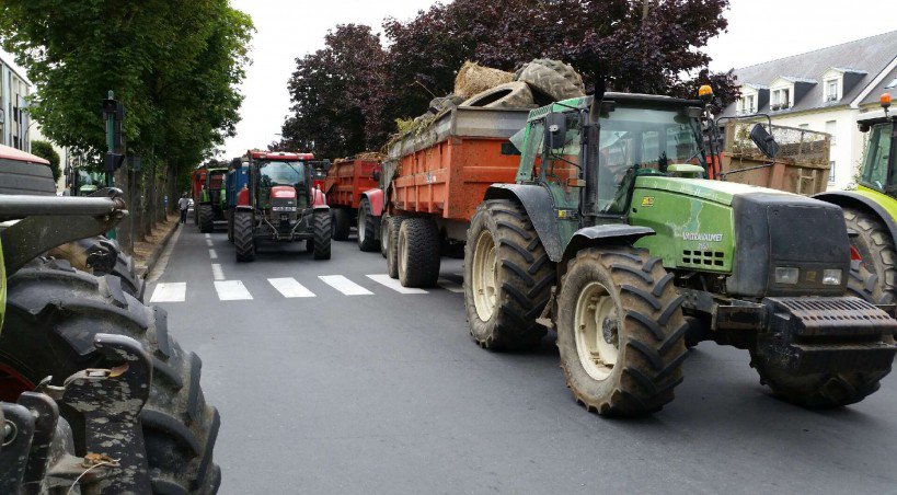Bayeux 15 juillet 2015 Manifestation des agriculteurs - Tendance Ouest