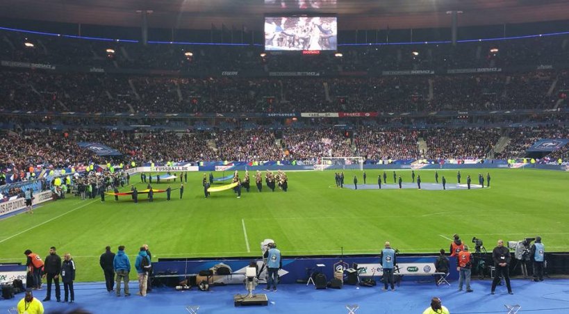 Le match amical qui opposait la France à l'Allemagne se déroulait au Stade de France