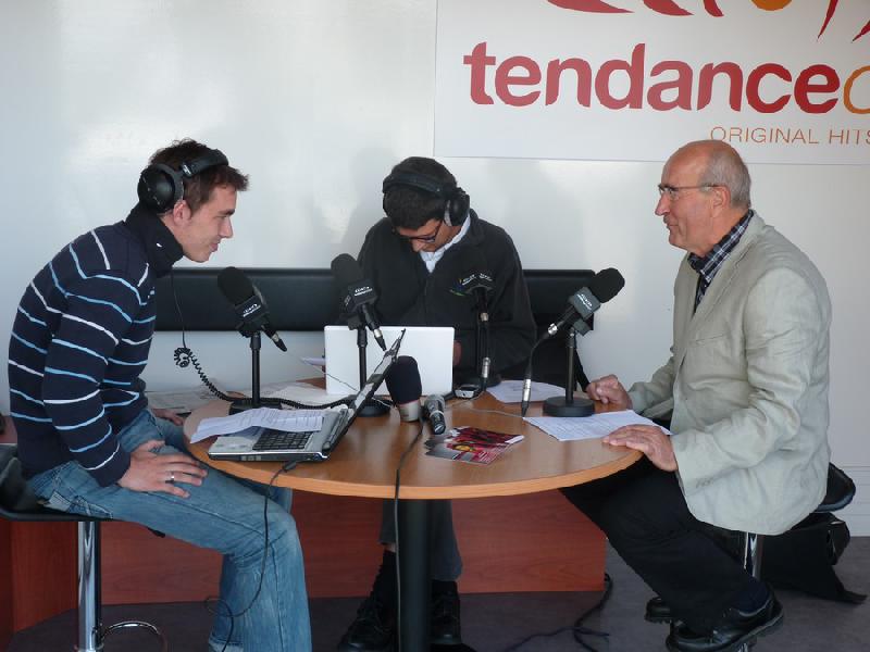 Thibault Deslandes - Pierre Le Roy - André Soulard, Président Cyclo tourisme d'Avranches