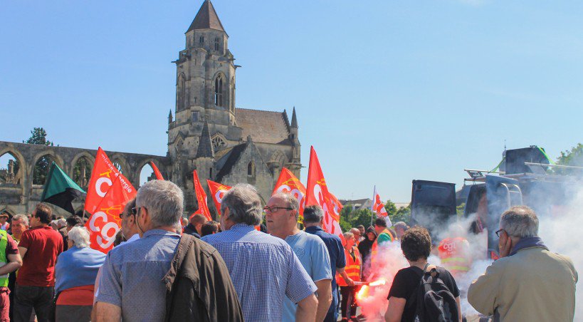 Mobilisation contre la Loi Travail jeudi 9 juin 2016 à Caen (Calvados) - Pierre Le Cocq - Tendance Ouest