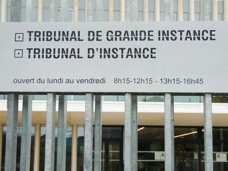 L'entrée du tribunal de grande instance de Caen (Calvados) - Joëlle Briant