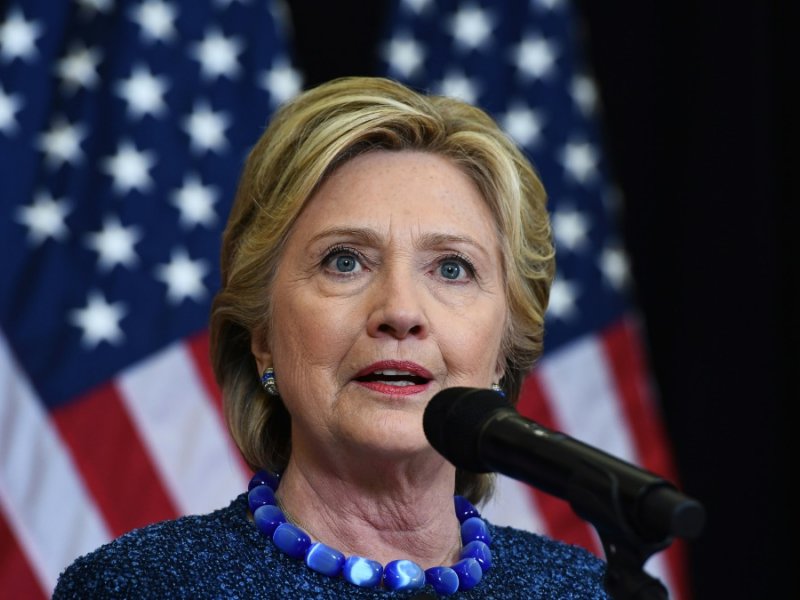 Hillary Clinton lors d'une conférence de presse le 28 octobre 2016 à Des Moines - JEWEL SAMAD [AFP]