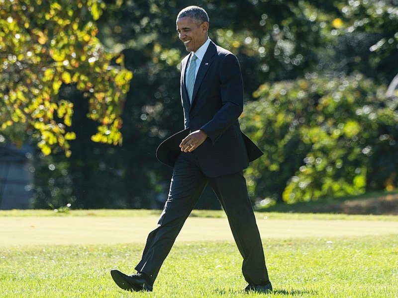 Le président américain Barack Obama à la Maison Blanche, à Washington, le 28 octobre 2016 - NICHOLAS KAMM [AFP/Archives]