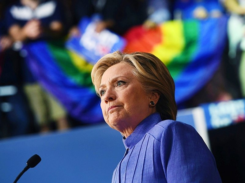 Hillary Clinton lors d'un meeting le 30 octobre 2016 à Wilton Manors en Floride - Jewel SAMAD [AFP]