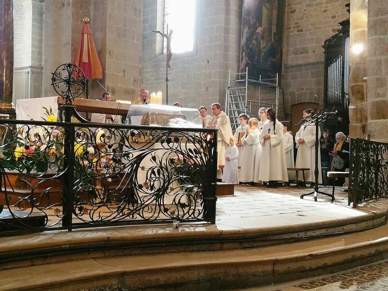 Messe présidée par monseigneur Jacques Benoit-Gonnin, évêque de Beauvais le dimanche 30 octobre 2016 - Maÿlis Leclerc-de-Sonis