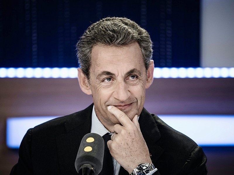 Nicolas Sarkozy invité de France Info le 2 octobre 2016 à Paris - PHILIPPE LOPEZ [AFP]