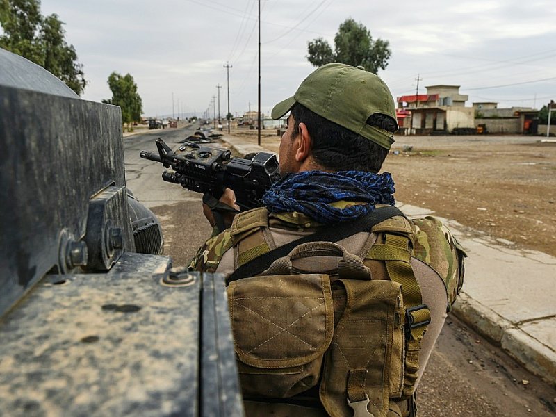 Un soldat irakien le 2 novembre 2016 à Gogjali - BULENT KILIC [AFP]