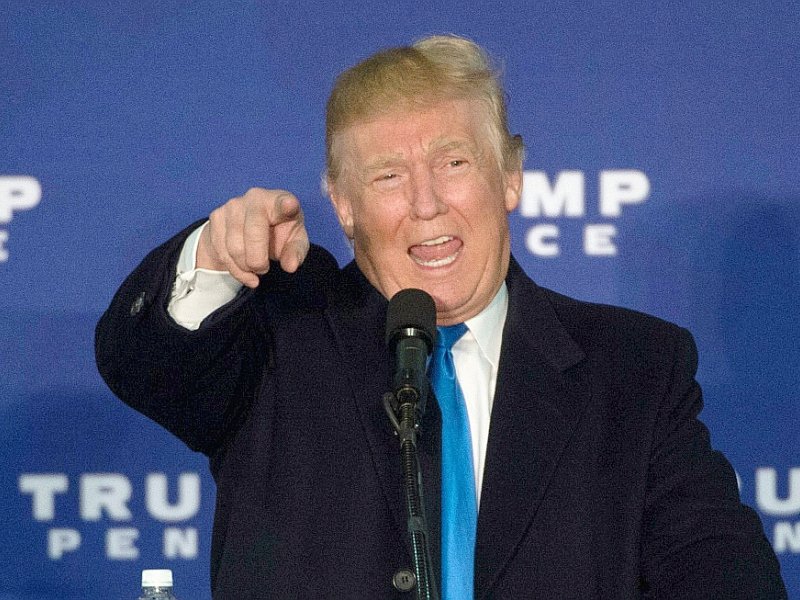 Donald Trump lors d'un meeting le 7 novembre 2016 à Leesburg en Virginie - MOLLY RILEY [AFP]