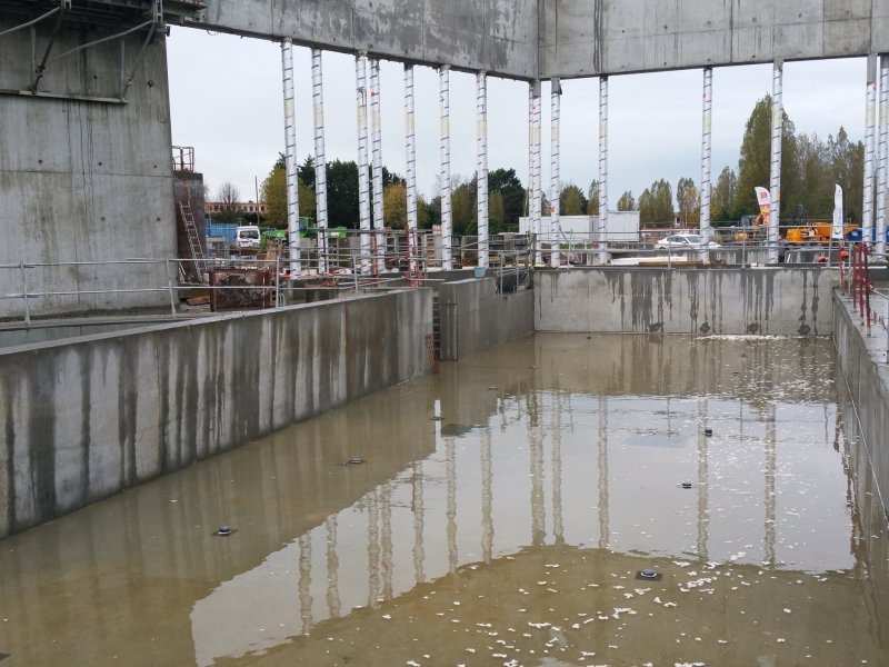Le futur centre aquatique de Granville (Manche) doit ouvrir en 2018. - Thierry Valoi
