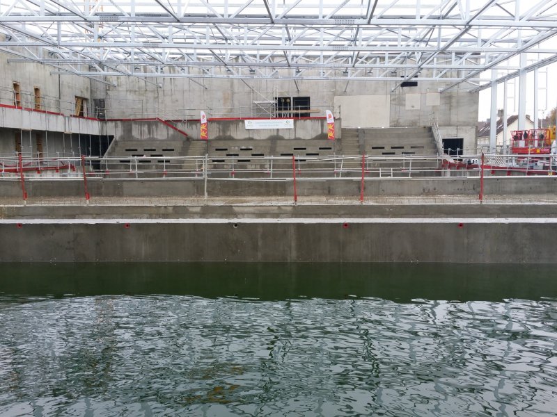 80% des entreprises sur le chantier du futur centre aquatique de Granville (Manche) sont normandes. - Thierry Valoi