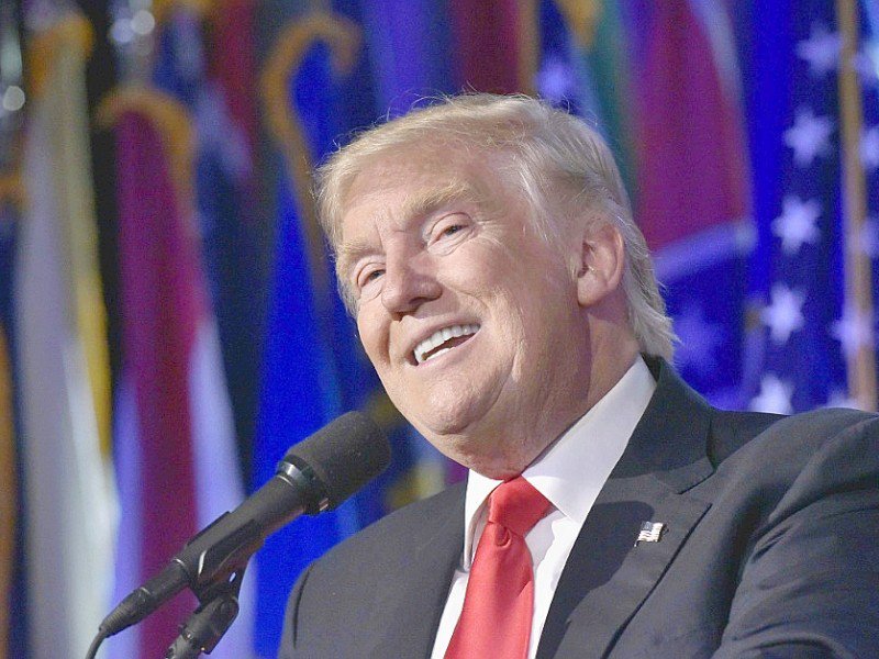 Donald Trump le 9 novembre 2016 au Hilton Midtown à New York - MANDEL NGAN [AFP/Archives]