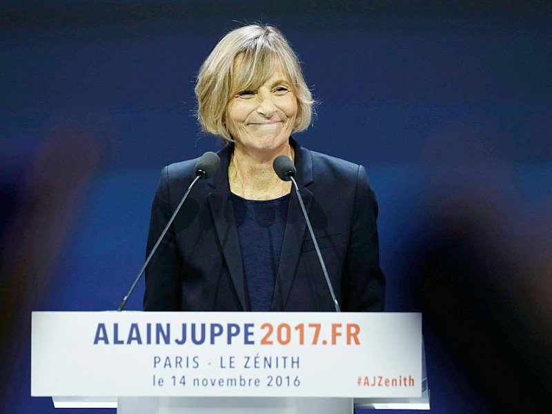 Marielle de Sarnez lors du meeting d'Alain Juppé le 14 novembre 2016 au Zénith à Paris - Thomas SAMSON [AFP]