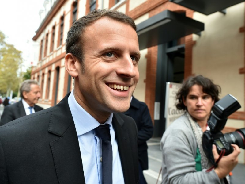 Emmanuel Macron le 4 novembre 2016 à Toulouse - Rémy GABALDA [AFP]