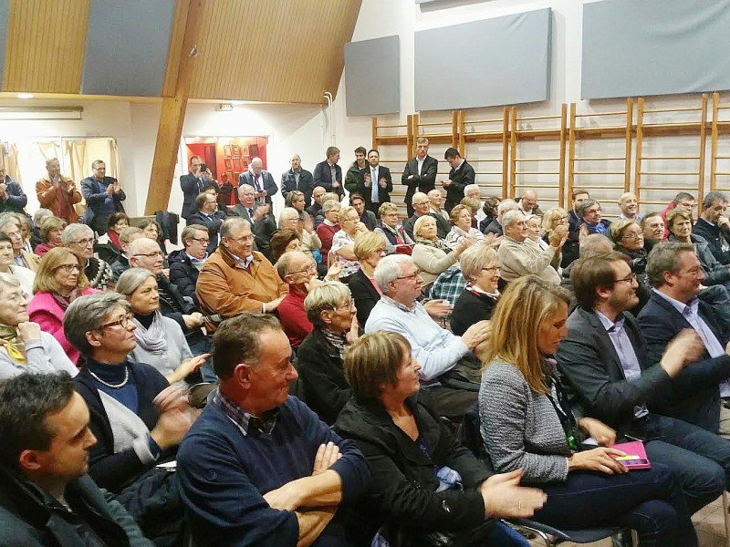 Une petite centaine de personnes sont venues assister à la réunion publique à Mont-Saint-Aignan.  - Tendance Ouest