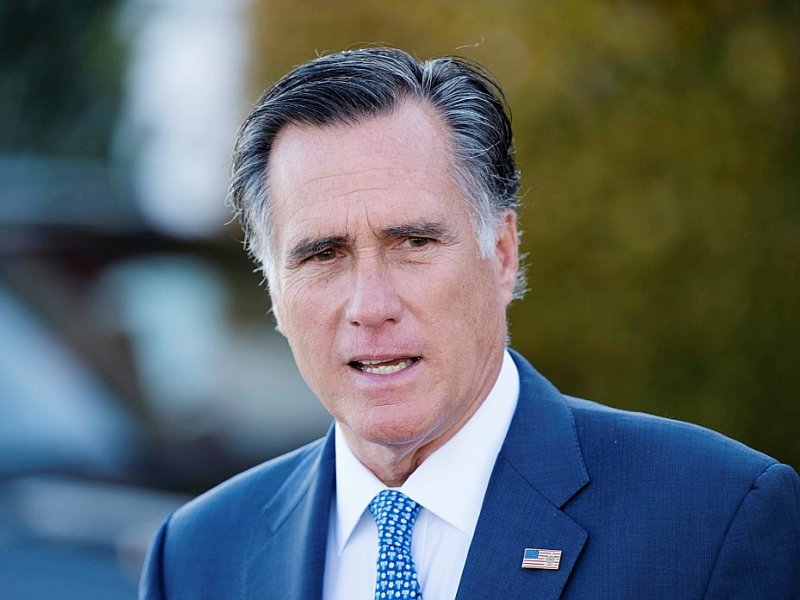 Mitt Romney à l'issue d'une entrevue avec Donald Trump le 19 novembre 2016 à Bedminster dans le New Jersey - DON EMMERT [AFP/Archives]