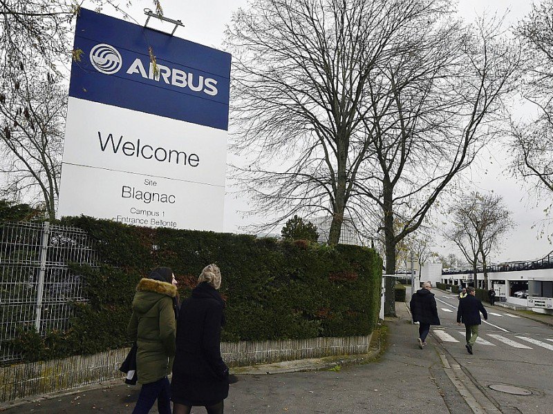 L'entrée de l'usine d'assemblage Airbus de Blagnac, le 29 novembre 2016 - Pascal PAVANI [AFP]