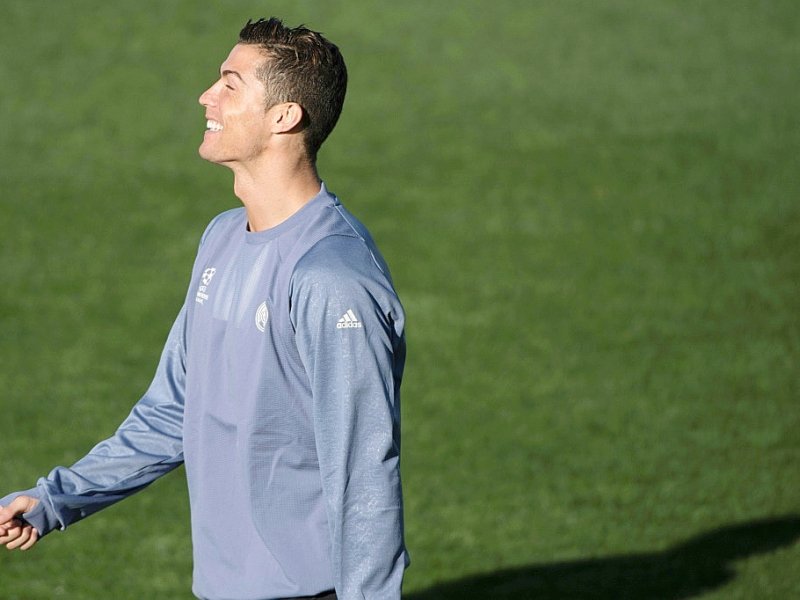Cristiano Ronaldo, à l'entraînement, le 6 décembre 2016 à Madrid - CURTO DE LA TORRE [AFP]