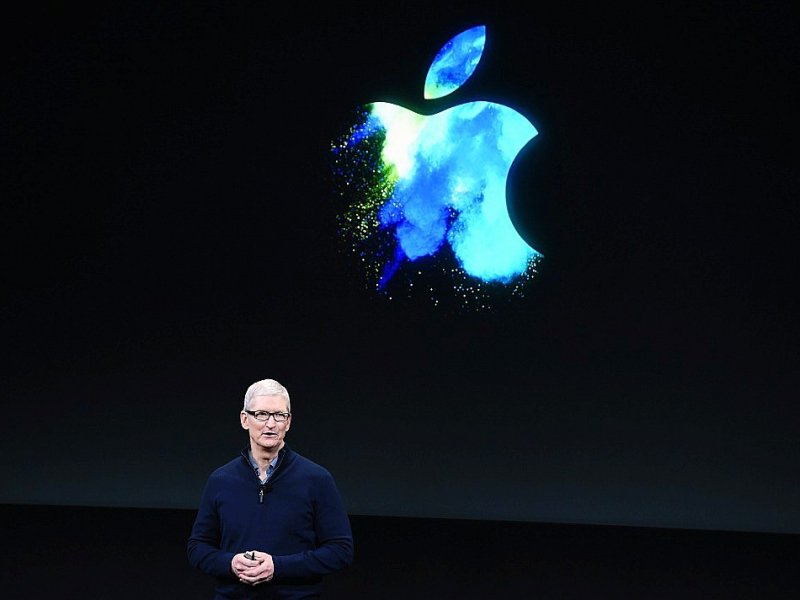 Le PDG d'Apple Tim Cook le 27 octobre 2016, lors d'un lancement de produit au siège d'Apple à Cupertino, en Californie - Josh Edelson [AFP/Archives]