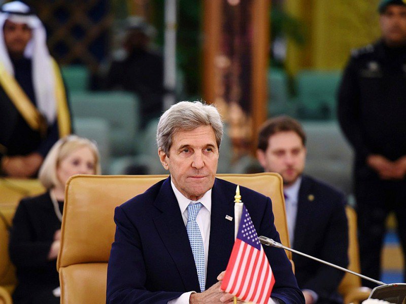 Le secrétaire d'Etat John Kerry à Riyad le 18 décembre 2016 - FAYEZ NURELDINE [AFP/Archives]