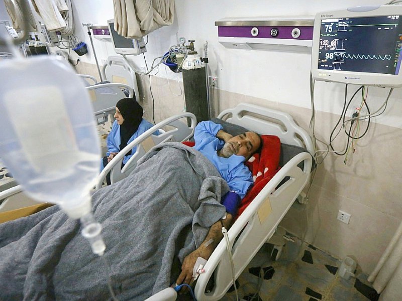 Un Irakien blessé à Mossoul, hospitalisé le 19 décembre 2016 à Arbil - SAFIN HAMED [AFP]