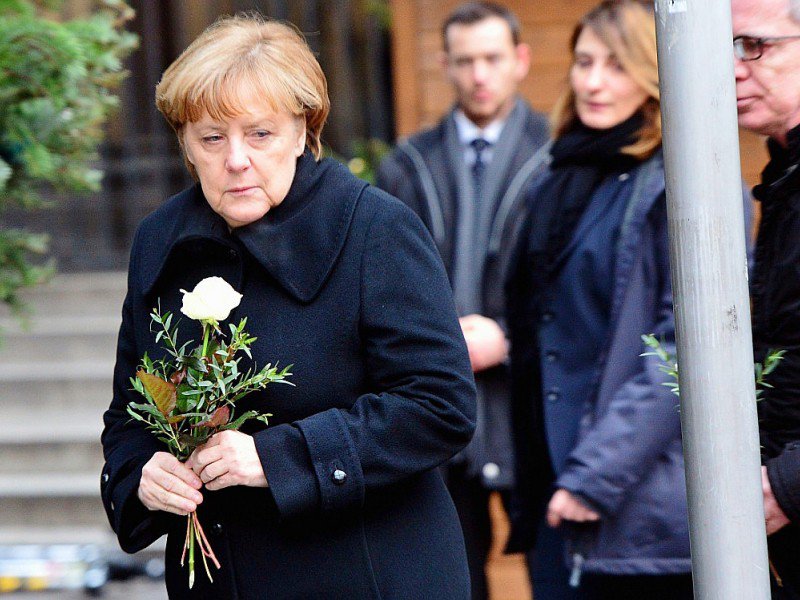 La chancelière allemande Angela Merkel, le 20 décembre 2016 à Berlin - Maurizio Gambarini [dpa/AFP]