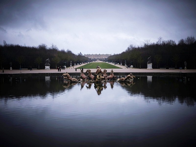 Vue sur le Château de Versailles, près de Paris, le 23 décembre 2016 - LIONEL BONAVENTURE [AFP]