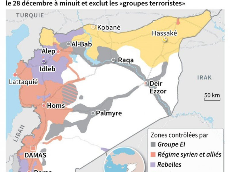 Syrie: annonce de cessez-le-feu - Thomas SAINT-CRICQ, Sophie RAMIS [AFP]
