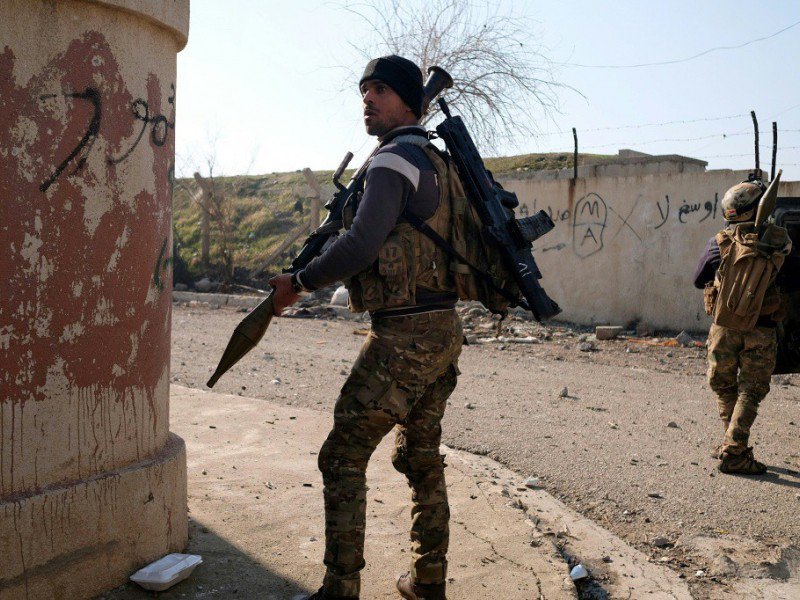 Un membre des forces d'élite irakiennes, le 3 janvier 2017 à Mossoul en Irak - Ahmad MOUSA [AFP]