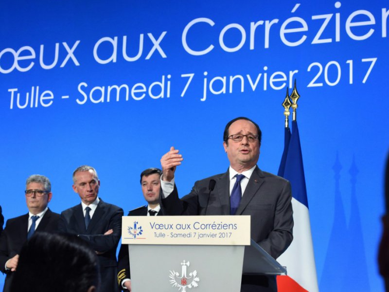 Le président François Hollande, le 7 janvier 2017 - MEHDI FEDOUACH [AFP]
