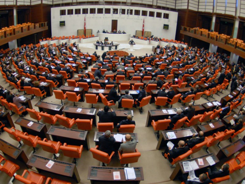 Le Parlement turc en session, le 6 février 2008 à Ankara - ADEM ALTAN [AFP/Archives]
